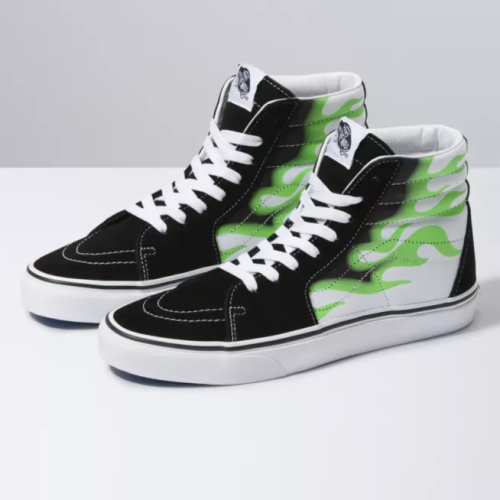 vans flames high