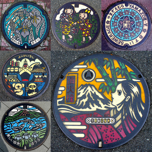 culturenlifestyle:Japan’s Artistic Manhole Covers Paving The...