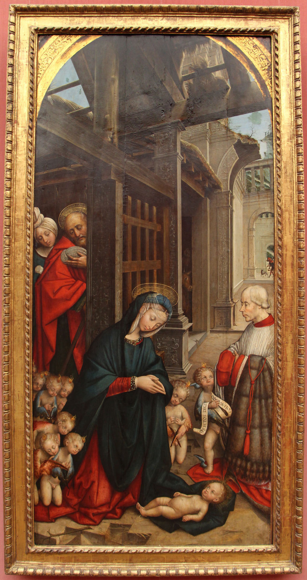 Defendente Ferrari - The Adoration of the Child with a Donor. 1511