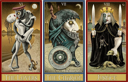 knightofleo:Patrick Valenzadeviant moon tarot, major...