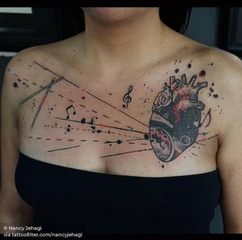 By Nancy Jehagi, done in Mexico City. http://ttoo.co/p/28937 anatomy;heart;nancyjehagi;big;chest;graphic;love;facebook;twitter;anatomical heart