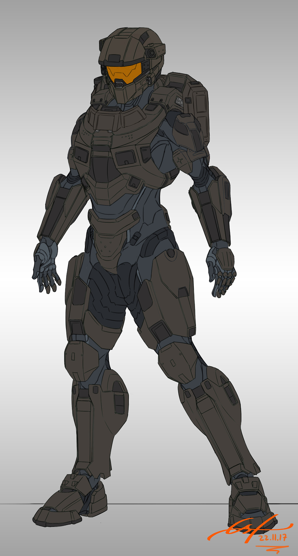 FERAIN.ART - Mk VI Gen 2 Argus Linda-058′s Mjolnir armor,...