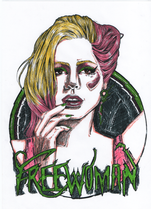 Lady Gaga Cromatica Dibujo