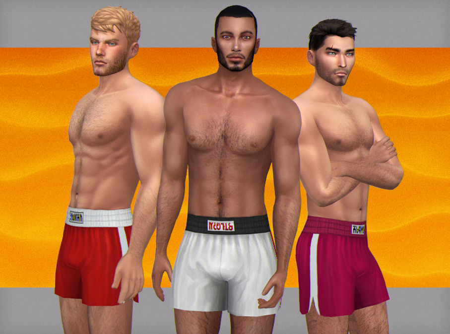 Boxing shorts by Wistful Castle - The Sims 4.