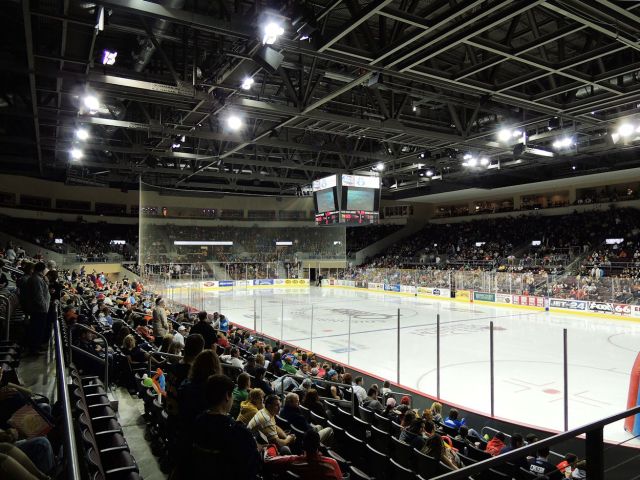 Erie Insurance Arena • The Erie Otters home opener with perhaps the...