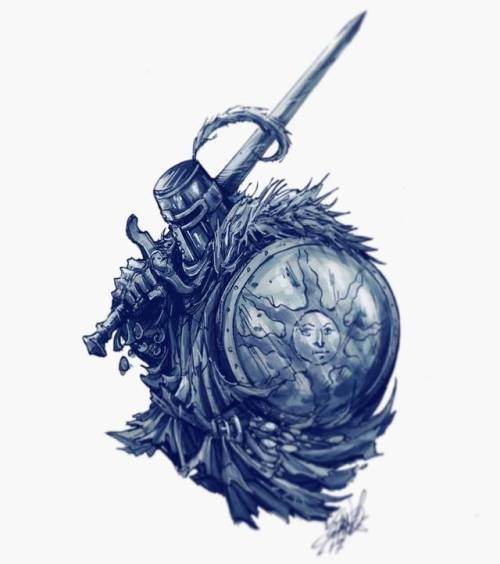 devlinart:Day 12. Solaire. Commission stuff. #praisethesun...