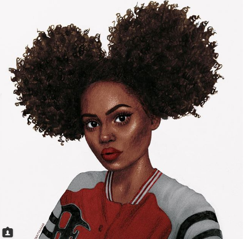 fyblackwomenart:“Artist: @katyaaaar”