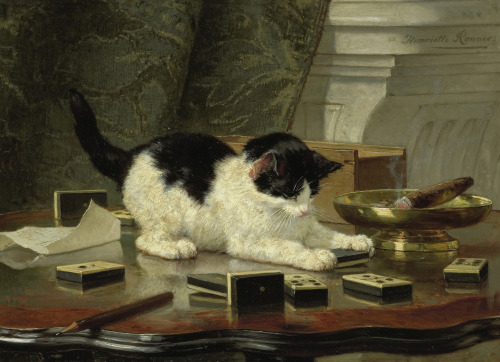 art-nimals:Henriëtte Ronner-Knip (1821 - 1909), Kitten’s...