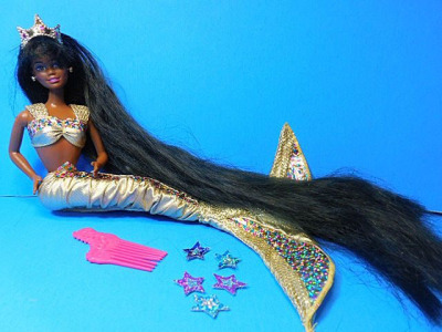 black mermaid doll