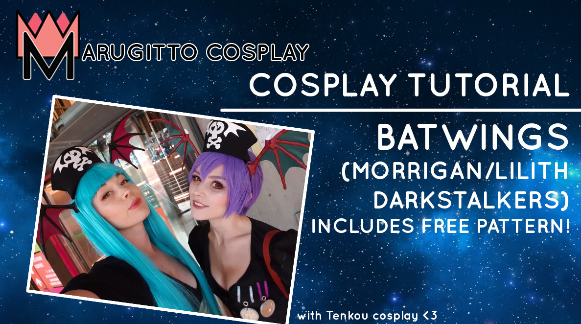 Marugitto Morrigan Aensland Batwings Batears Cosplay