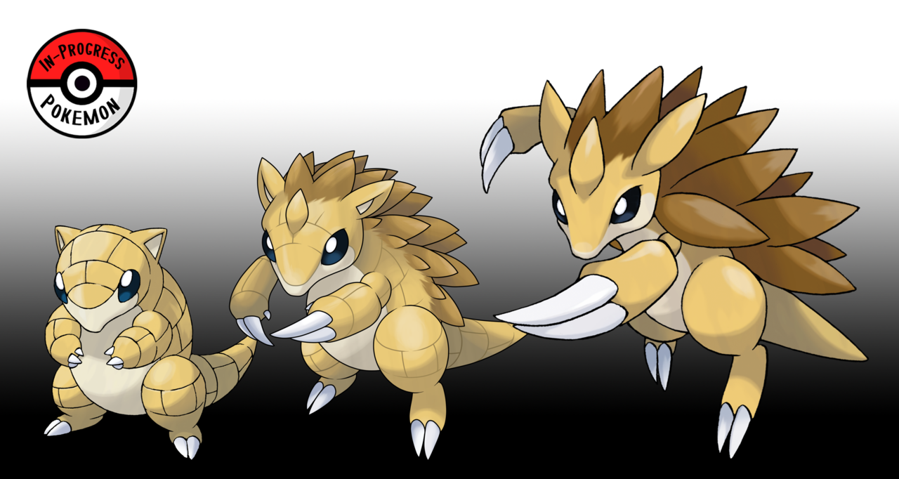 In-Progress Pokemon Evolutions | #027.5 - While young, Sandshrew live