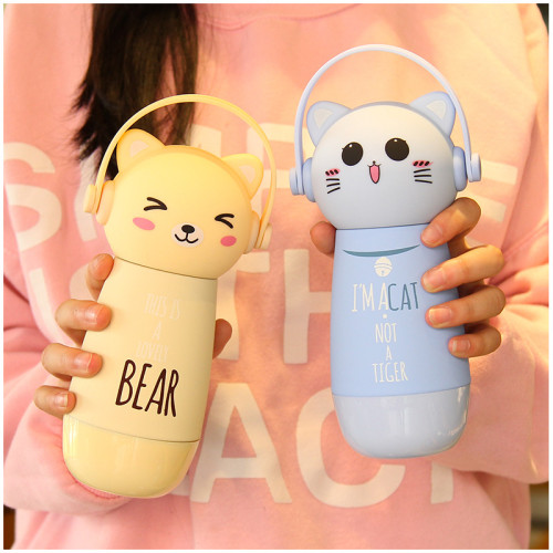 kawaii cartoon cat cartoon bear thermos mypost