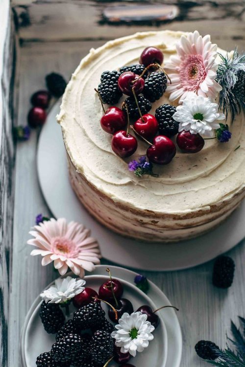 sweetoothgirl:FRESH CHERRY CAKE RECIPE FROM SCRATCH