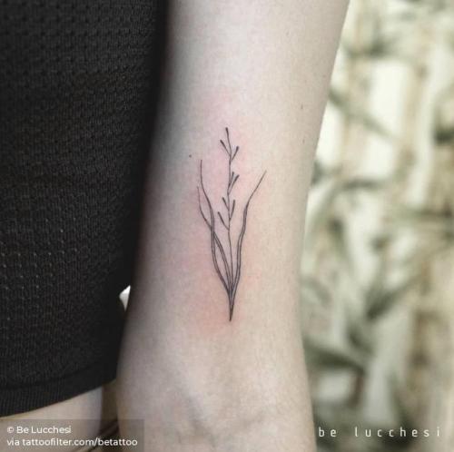By Be Lucchesi, done in São Paulo. http://ttoo.co/p/30735 sprout;flower;fine line;betattoo;small;bicep;line art;facebook;nature;blackwork;twitter;minimalist;illustrative