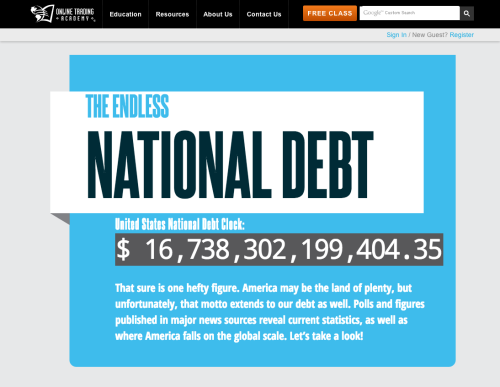 The Endless National Debt - A current look at the US national debt, featuring a dynamically updated debt clock, presidential comparisons, and expert opinions.