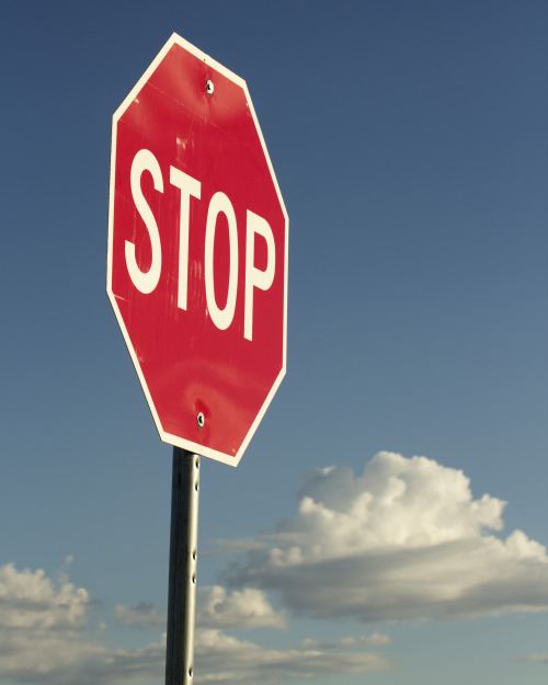 stop sign on Tumblr