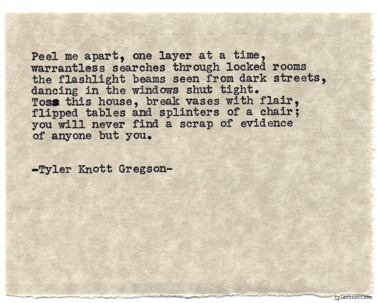 Tyler Knott Gregson — Typewriter Series #788 by Tyler Knott Gregson