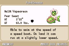 pokemon sweet version pokedex