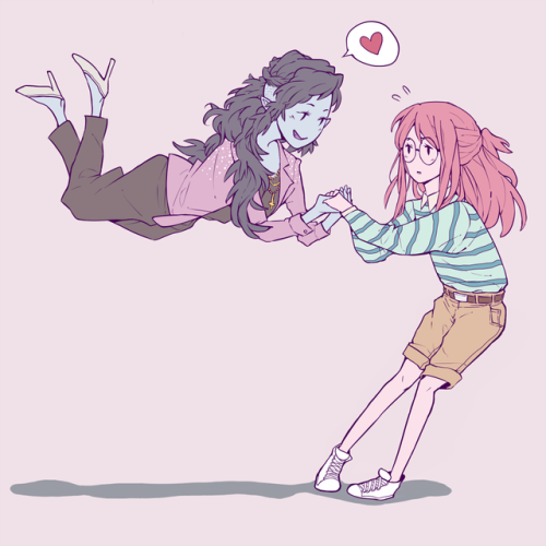 palettesky:san junipero!AU bubbline ☆☆☆