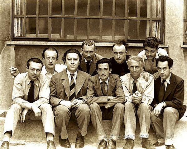 piesnut8mb: “ Paul Eluard, Andre Breton, Hans Arp, Salvador Dalí, Yves Tanguy, Max Ernst, Rene Crevel, Man Ray. ”
