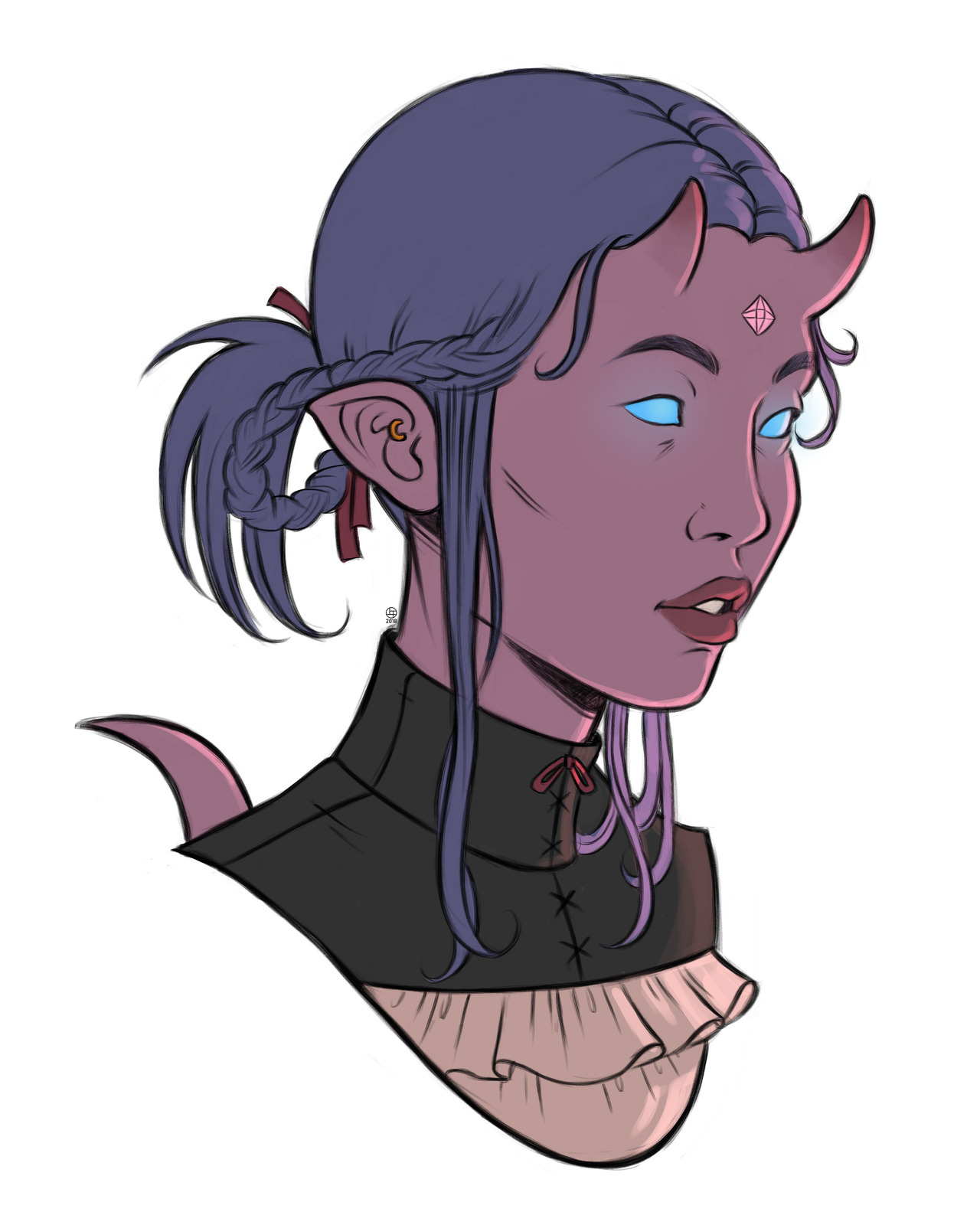 IFWERELOST — A tiefling for the DnD campaign.
