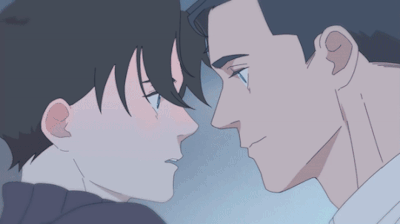 gay anime couple background