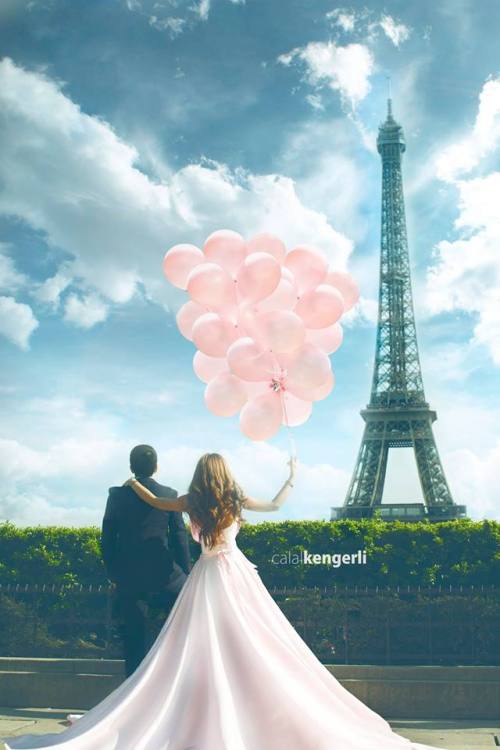 Love story in Paris by Calal Kengerli