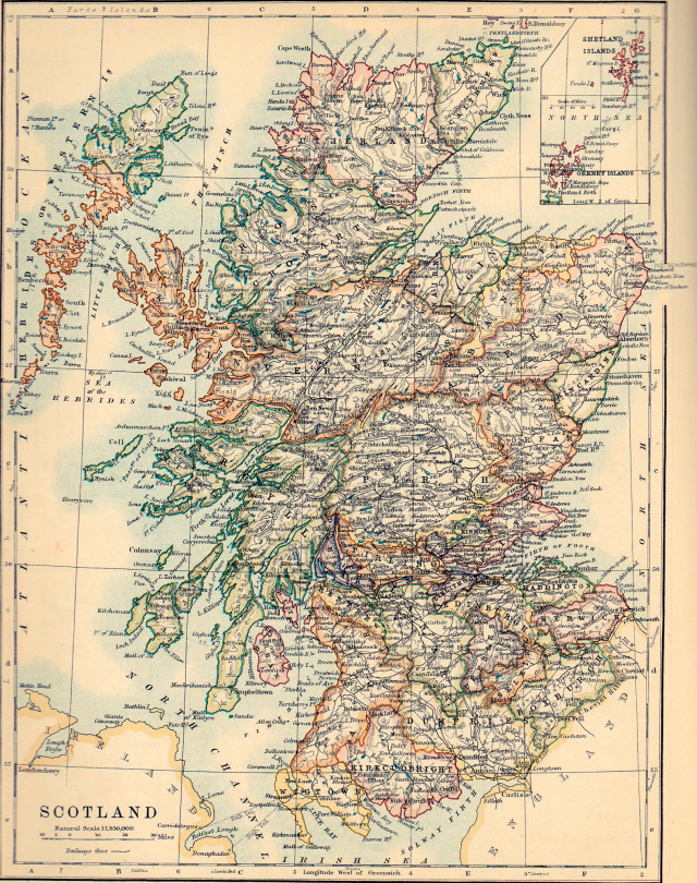 mapsolutely | Scotland From “The World-Wide Atlas Of Modern...