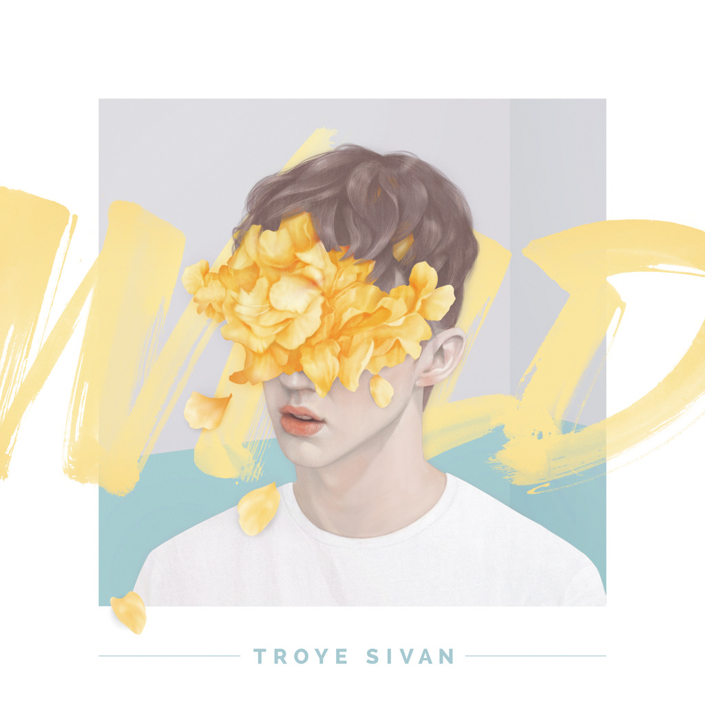troyesivan:
â€œðŸ’™#WILD DAY 1: ARTWORK ðŸ’™
â€
Cover art I did for Troye Sivan