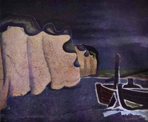 artist-braque:Boats on the seashore, Georges BraqueMedium:...