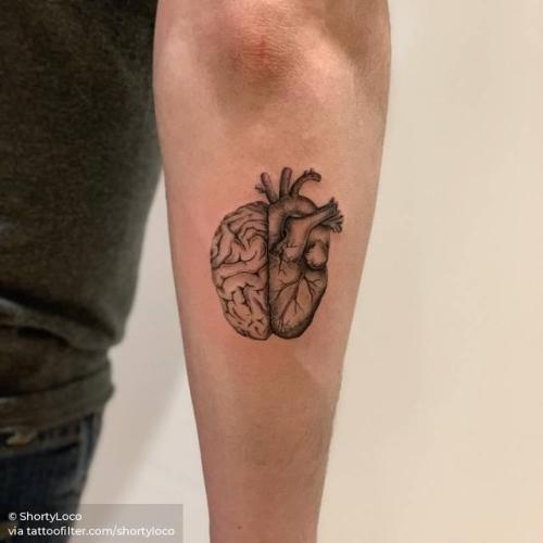 Ive always been so interested in the connection between our brains and  hearts Tattoo done by Alisha at Onyx Ink in Burlington VT  rtattoos
