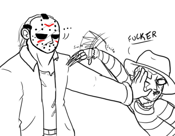 How To Draw Jason Vs Freddy How To Images Collection