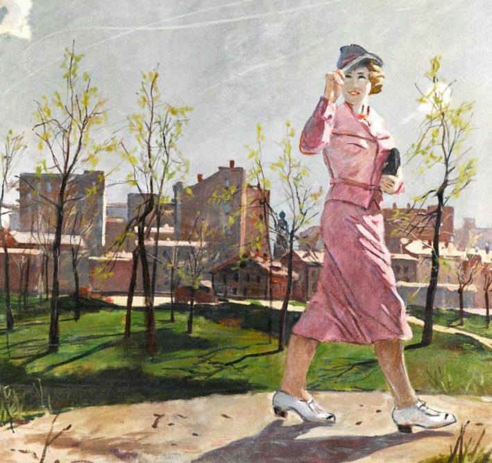 Soviet art. Spring by Alexander Deyneka (1950)