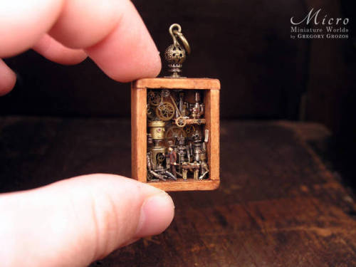 sosuperawesome:Miniature World Pendants and...