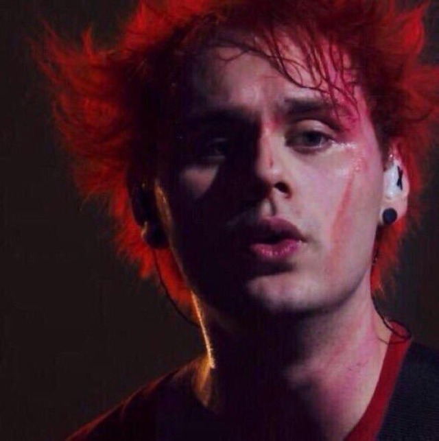 Mike red. Michael Clifford Red hair.