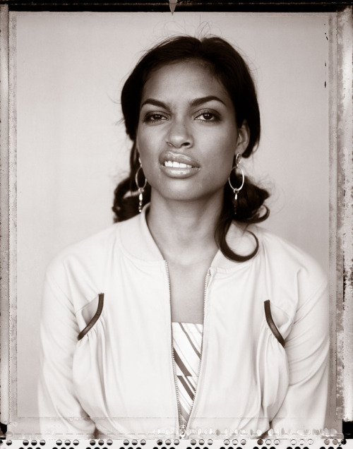 hollywood-portraits:Rosario Dawson photographed by Kwaku...