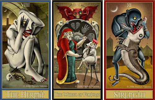 knightofleo:Patrick Valenzadeviant moon tarot, major...