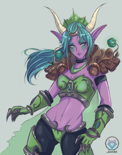 kuridelblack:Ysera sketch color =]