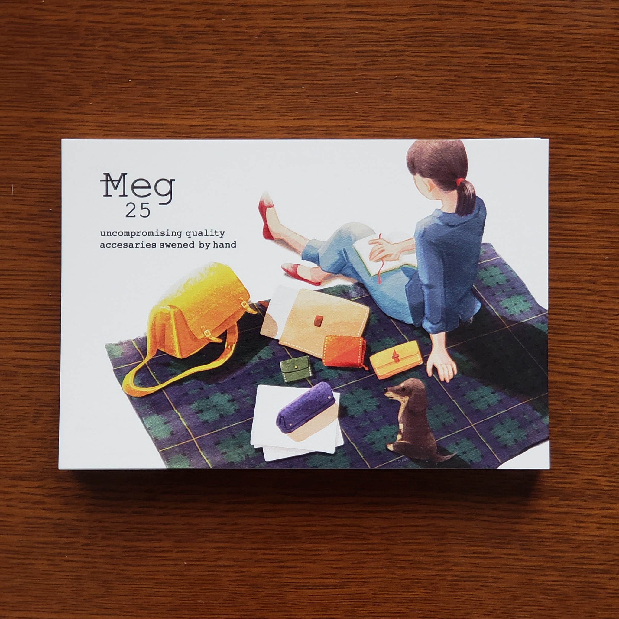 「Meg25」ポストカードイラスト（アートビュッフェ2019 ）