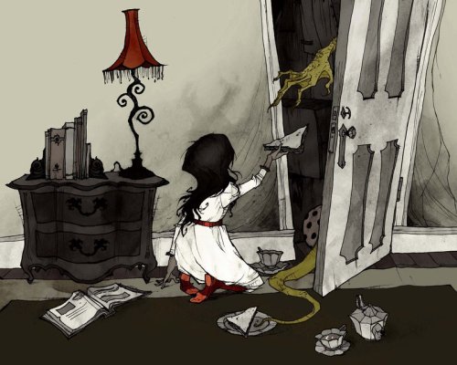 2015hugoart:Abigail Larson does macabre and fantastic...