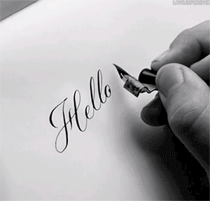 calligraphy gif | Tumblr