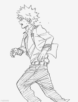 Boku no Hero Academia — Bakugou Katsuki ☆ Sketches by Horikoshi sensei