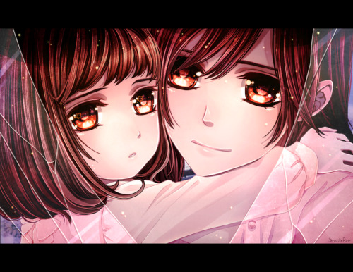 Anime mother and daughter