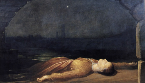 the-cinder-fields:George Frederick Watts, Found Drowned, 1867