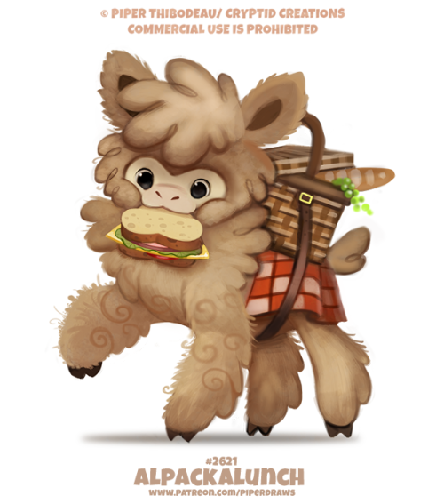 #2621. Alpackalunch - Word Play Prints for sale: https://www.cryptidcreations.com/store/ For full res WIPs, art, videos and...