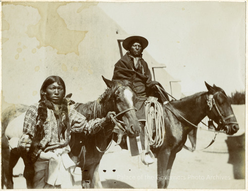PALACE OF THE GOVERNORS PHOTO ARCHIVES | Jicarilla Apache men at Taos ...