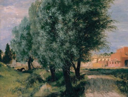 impressionism-art:Building Site with Willows...