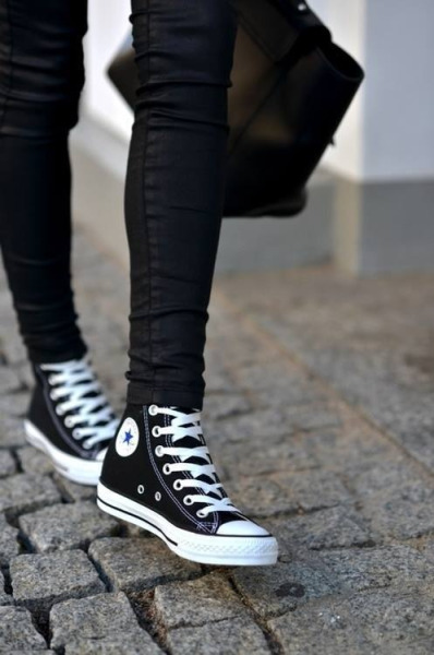 all black converse high tops outfits