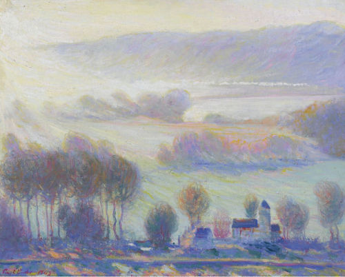 spoutziki-art:Valley at Giverny by Theodore Earl Butler -...