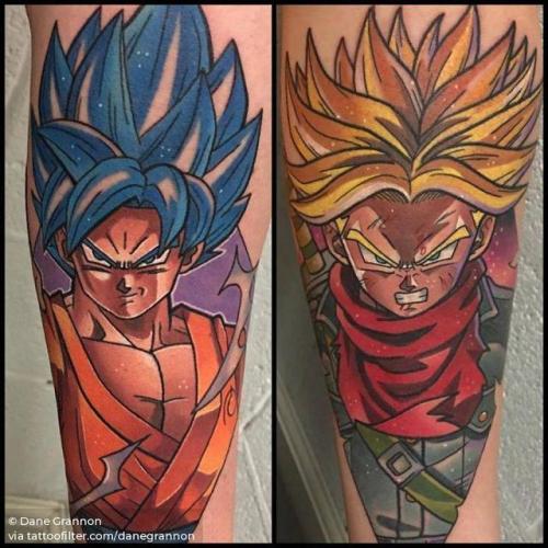 Tattoo uploaded by Andres Valenzuela  Goku  Vegets ssj2  Tattoodo